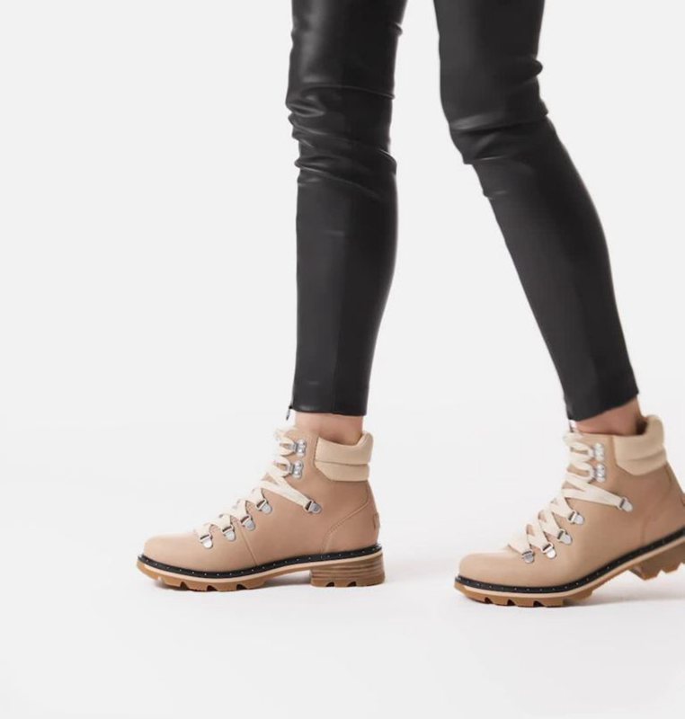 Sorel Dam Stövlar Beige - Lennox™ Hiker Mid - IME-356719